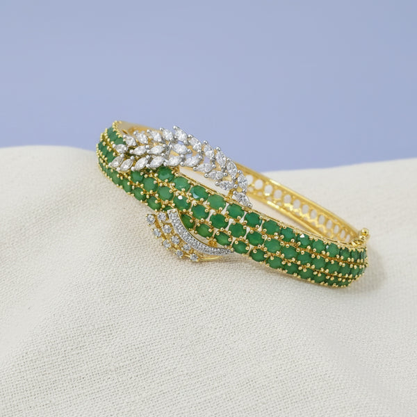 439271 Cz Openable Kada With 2 Tone Plating