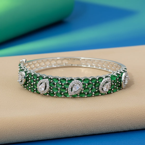 439290 Cz Classic Kada With Rhodium Plating