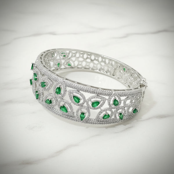 439291 Cz Classic Kada With Rhodium Plating