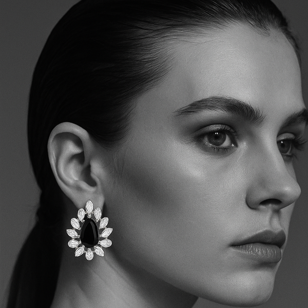 439605 Cubic Zirconia Tops With 2 Tone Plating