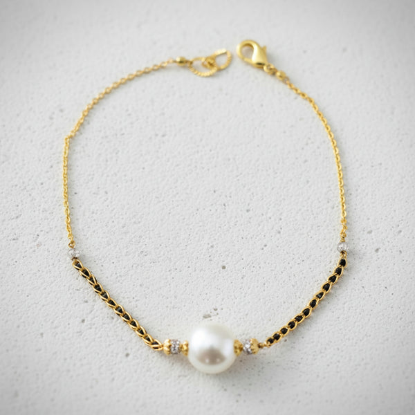 439794 Cubic Zirconia Classic Bracelet With 2 Tone Plating