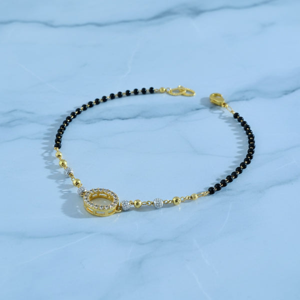 439795 Cubic Zirconia Classic Bracelet With 2 Tone Plating