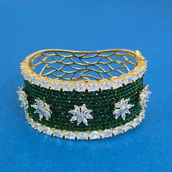 440098 Cz Openable Kada With 2 Tone Plating