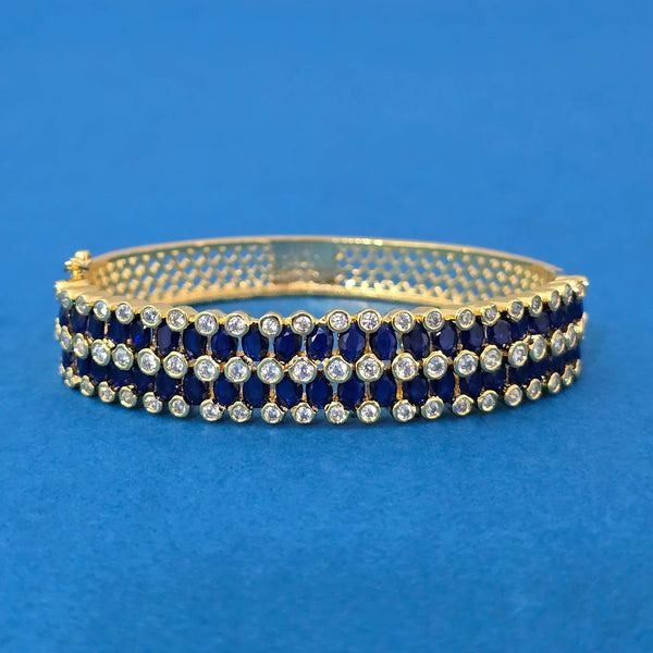 440203 Cubic Zirconia Classic Kada With Gold Plating