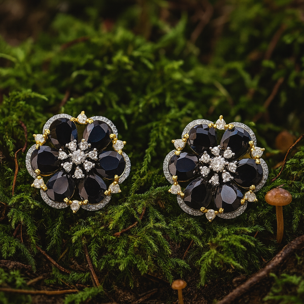 440277 American Diamond Tops With 2 Tone Plating