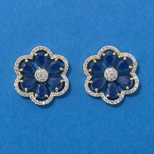 440278 American Diamond Tops With 2 Tone Plating