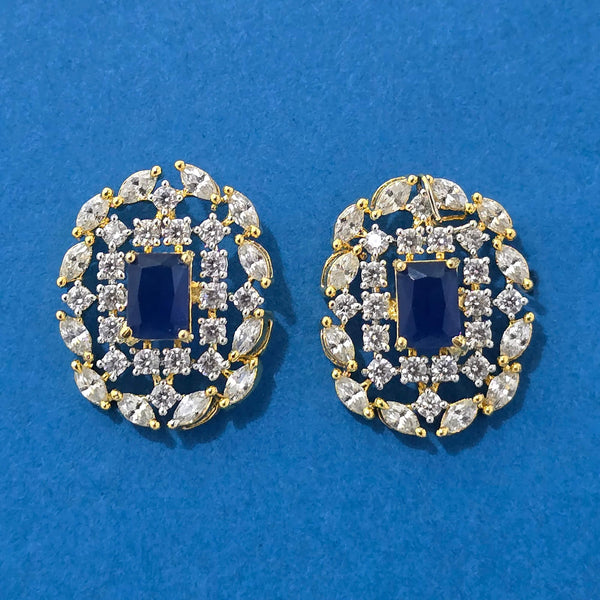 440282 American Diamond Tops With 2 Tone Plating