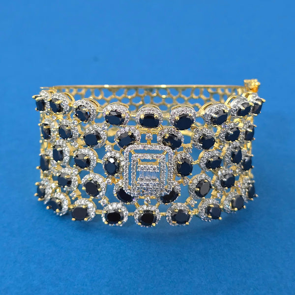 440375 Cz Openable Kada With 2 Tone Plating