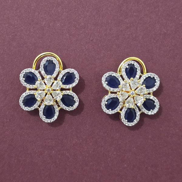 440579 Cubic Zirconia Tops With 2 Tone Plating