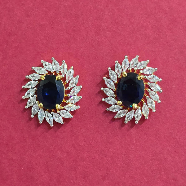 440581 Cubic Zirconia Tops With 2 Tone Plating