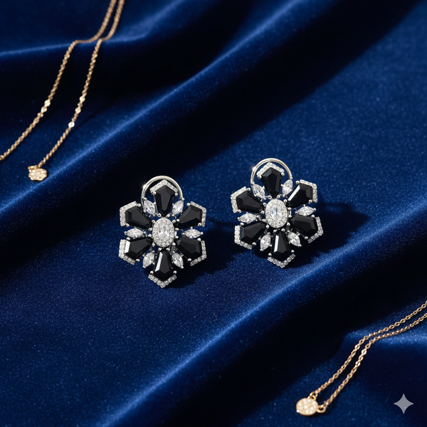 440640 Cubic Zirconia Tops With Rhodium Plating