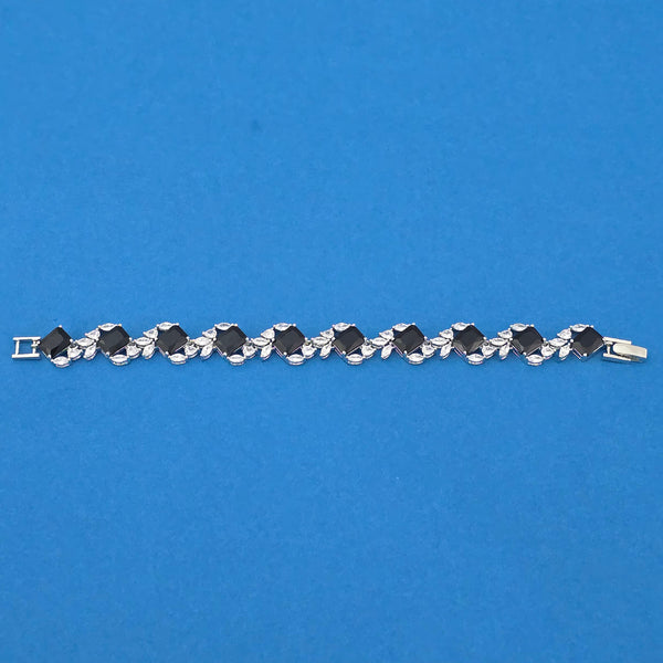440740 Cubic Zirconia Classic Bracelet With Rhodium Plating