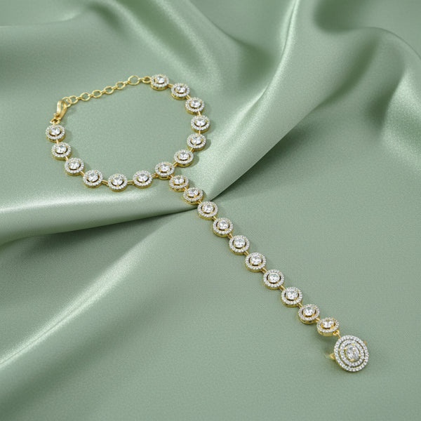 440747 Cubic Zirconia Classic Hath Pan With Rhodium Plating