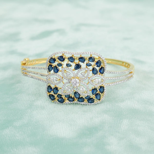 440811 Cz Openable Kada With 2 Tone Plating