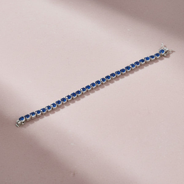 440833 Cz Openable Bracelet With Rhodium Plating