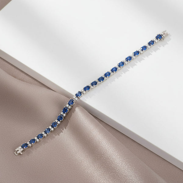 440834 Cz Openable Bracelet With Rhodium Plating