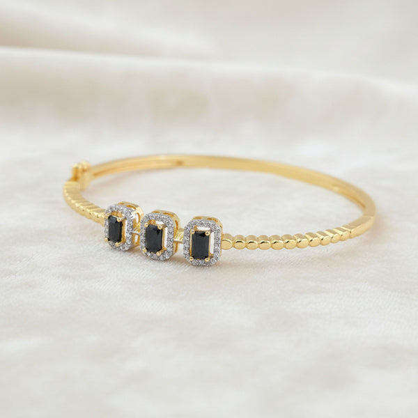 440905 Cz Openable Kada With 2 Tone Plating