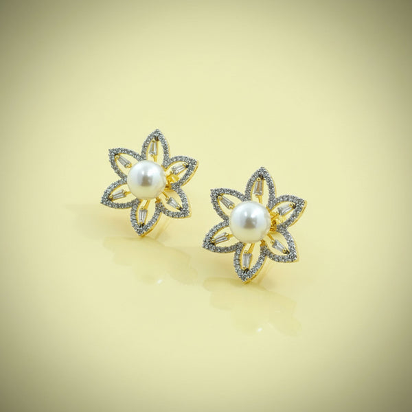 440981 Cz Tops With Mehndi 2 Tone Rhodium Plating