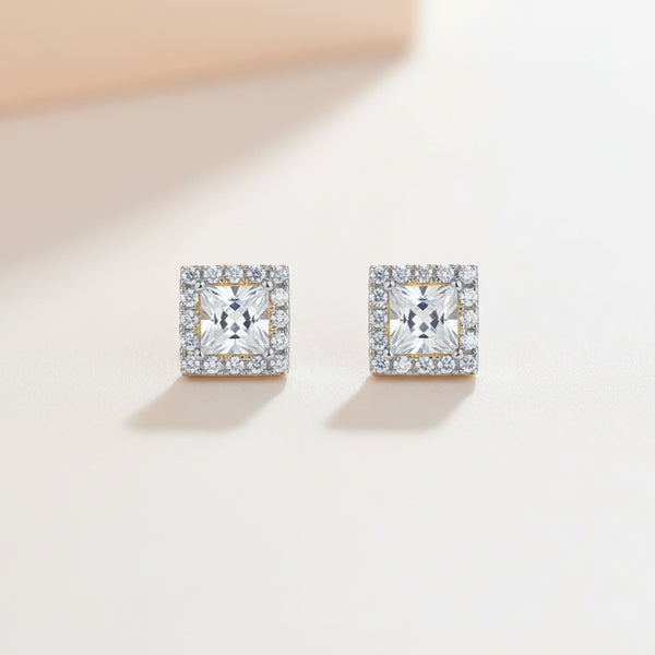 441010 Cz Tops With 2 Tone Rhodium Plating