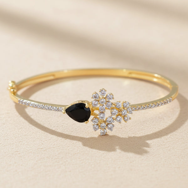 441052 Cz Delicate Kada With 2 Tone Plating