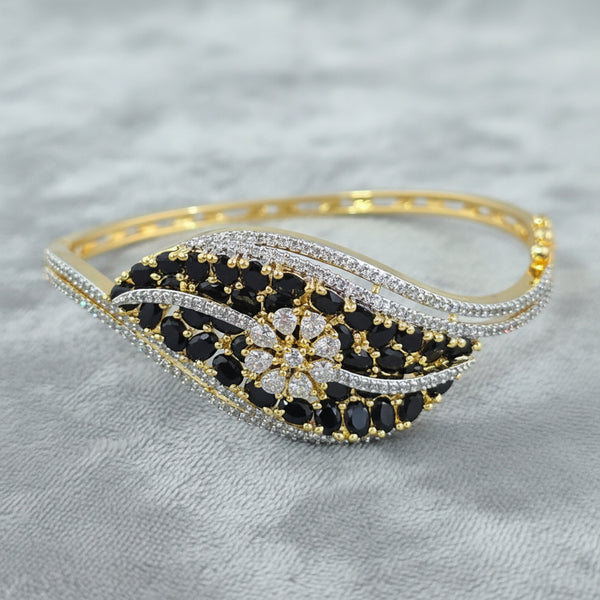 441098 Cz Openable Kada With 2 Tone Plating