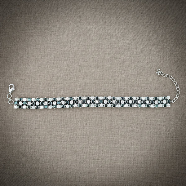 441106 Cz Classic Bracelet With Rhodium Plating