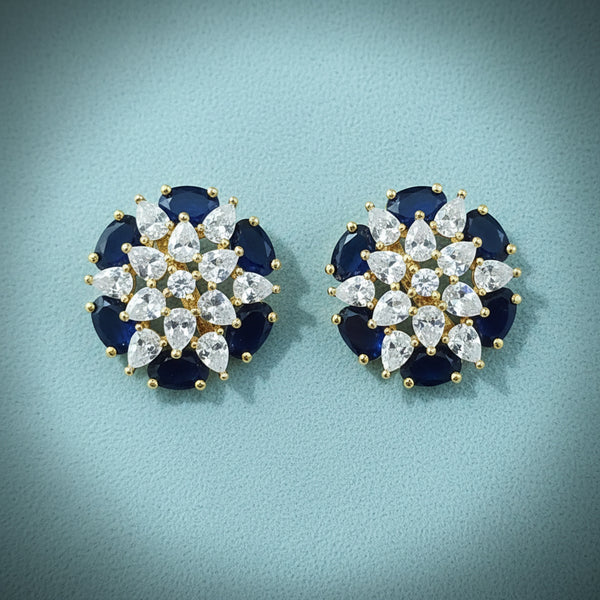 441124 Cubic Zirconia Tops With 2 Tone Plating