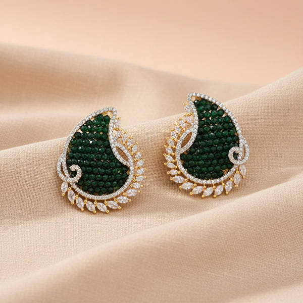 441282 Cubic Zirconia Tops With 2 Tone Plating