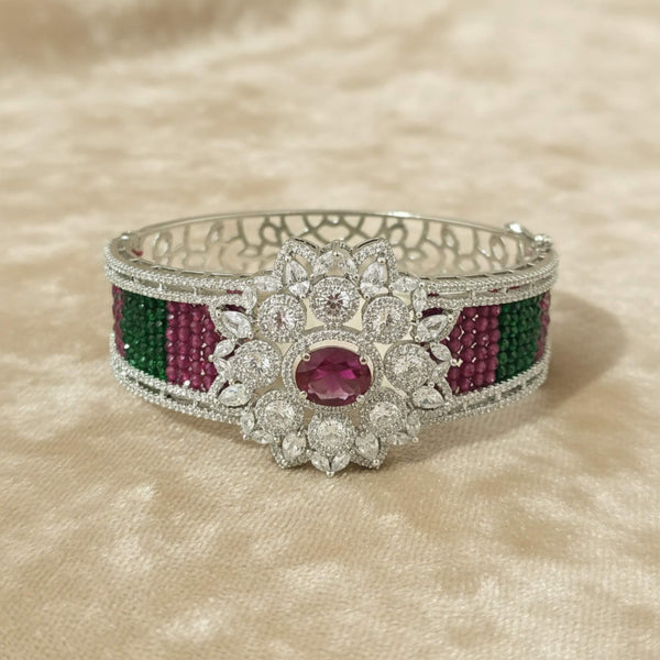 441650 Cz Classic Kada With Rhodium Plating