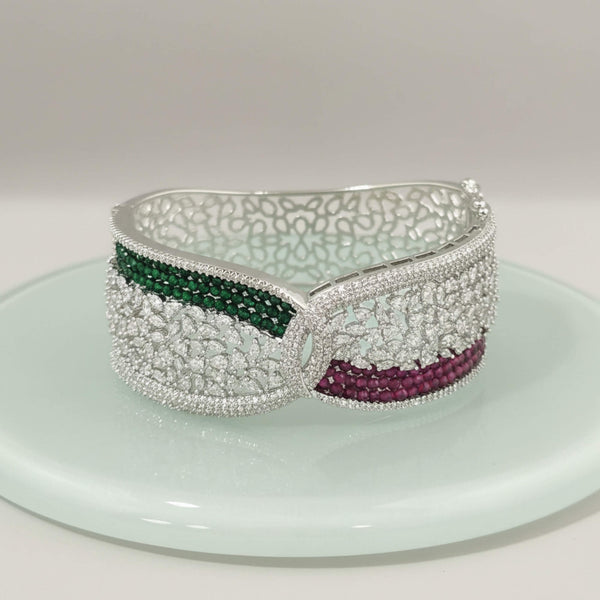 441659 Cz Classic Kada With Rhodium Plating