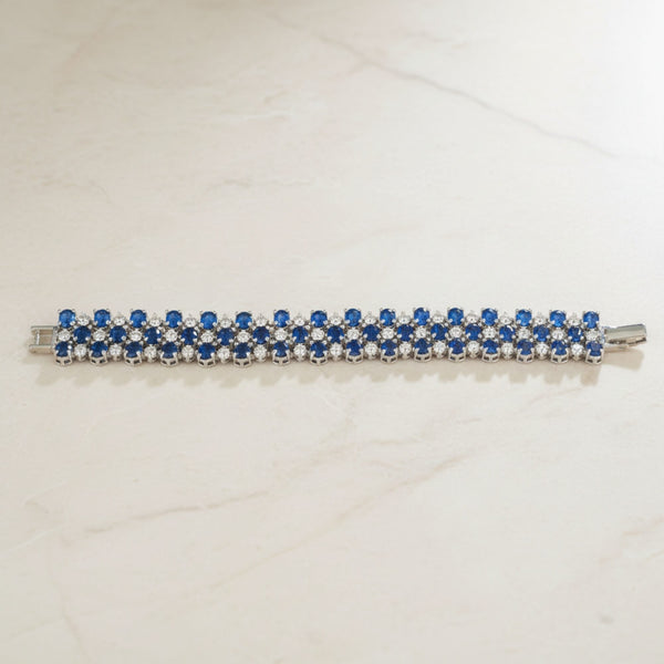 441693 Cz Classic Bracelet With Rhodium Plating