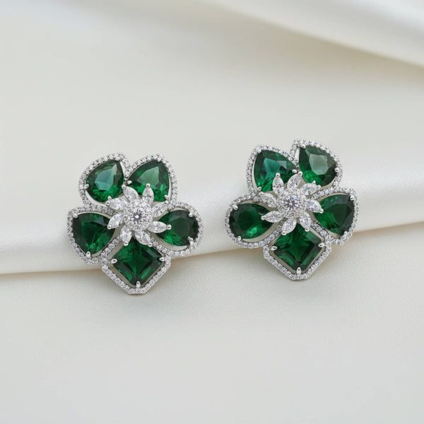 441743 American Diamond Tops With Rhodium Plating