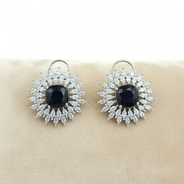 441779 American Diamond Tops With Rhodium Plating