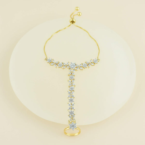 441897 Cz Classic Hath Pan With 2 Tone Rhodium Plating