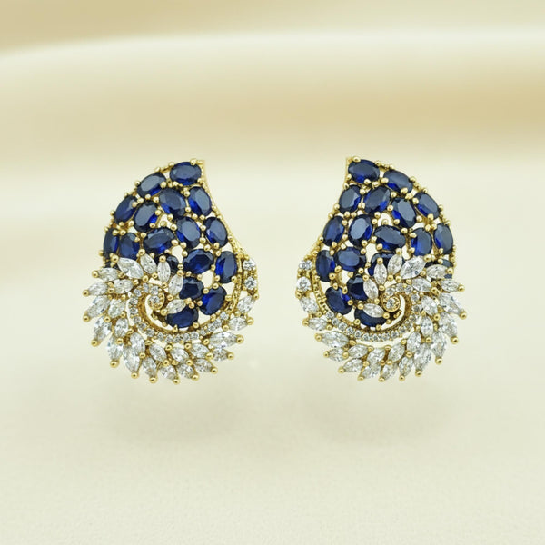 441982 Cz Tops With Mehndi Plating