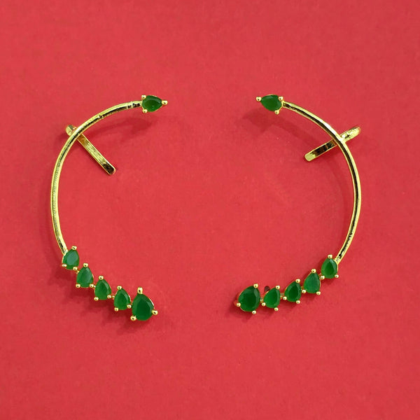 442085 Cz Earcuff With Gold Plating