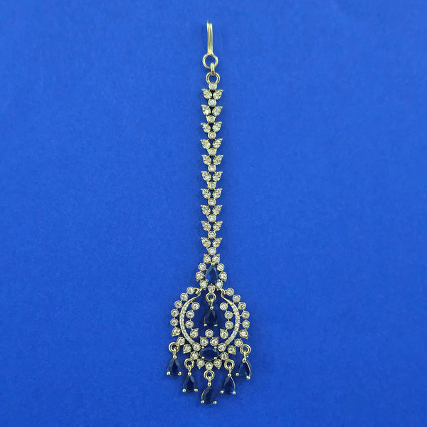 442132 Cubic Zirconia Classic Kada With Mehndi Plating