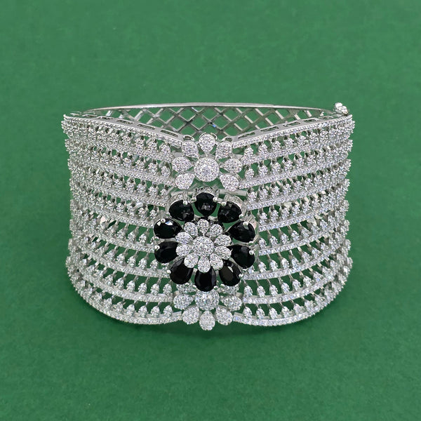 442347 Cz Broad Kada With Rhodium Plating