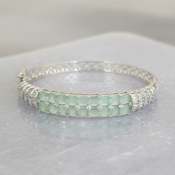 442374 Cz Classic Kada With Rhodium Plating