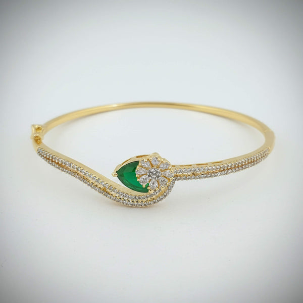 442498 Cz Delicate Kada With 2 Tone Plating