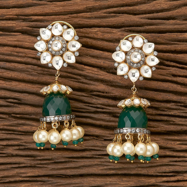 Cz Jewellery Jhumkis with gold plating 45359