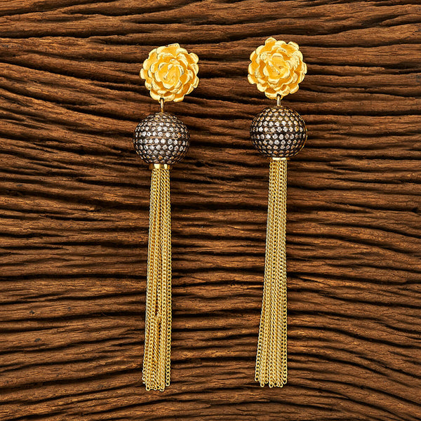 61802 Cz Trendy Designer Earring with gold plating