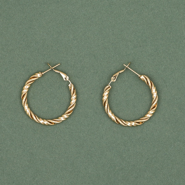 Steel Anti Tarnish Hoops 705199