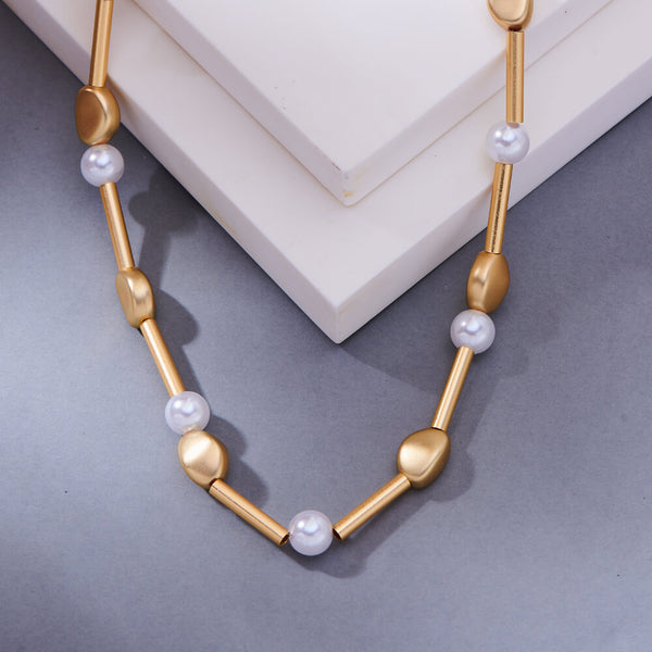 Western Anti Tarnish Pearl Necklace 705555