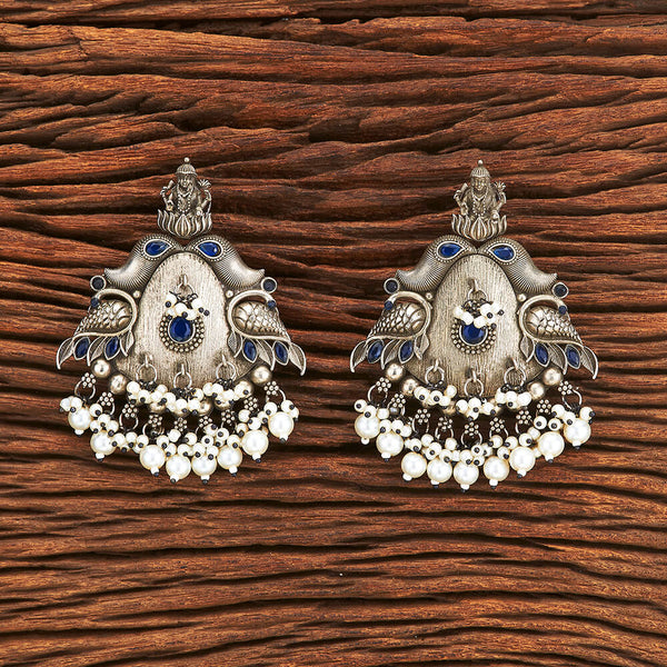 Temple Earring With Oxidised Plating 803727