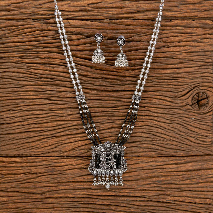 Temple Necklace With Oxidised Plating 804846