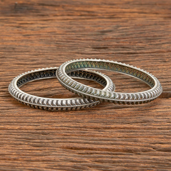 Classic Bangles With Oxidised Plating 804885