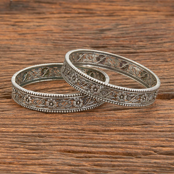 Classic Bangles With Oxidised Plating 804886