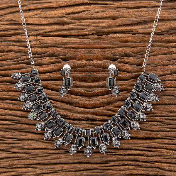 Classic Necklace With Oxidised Plating 805420