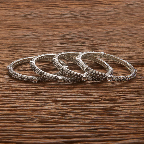 Classic Bangles With Oxidised Plating 806533